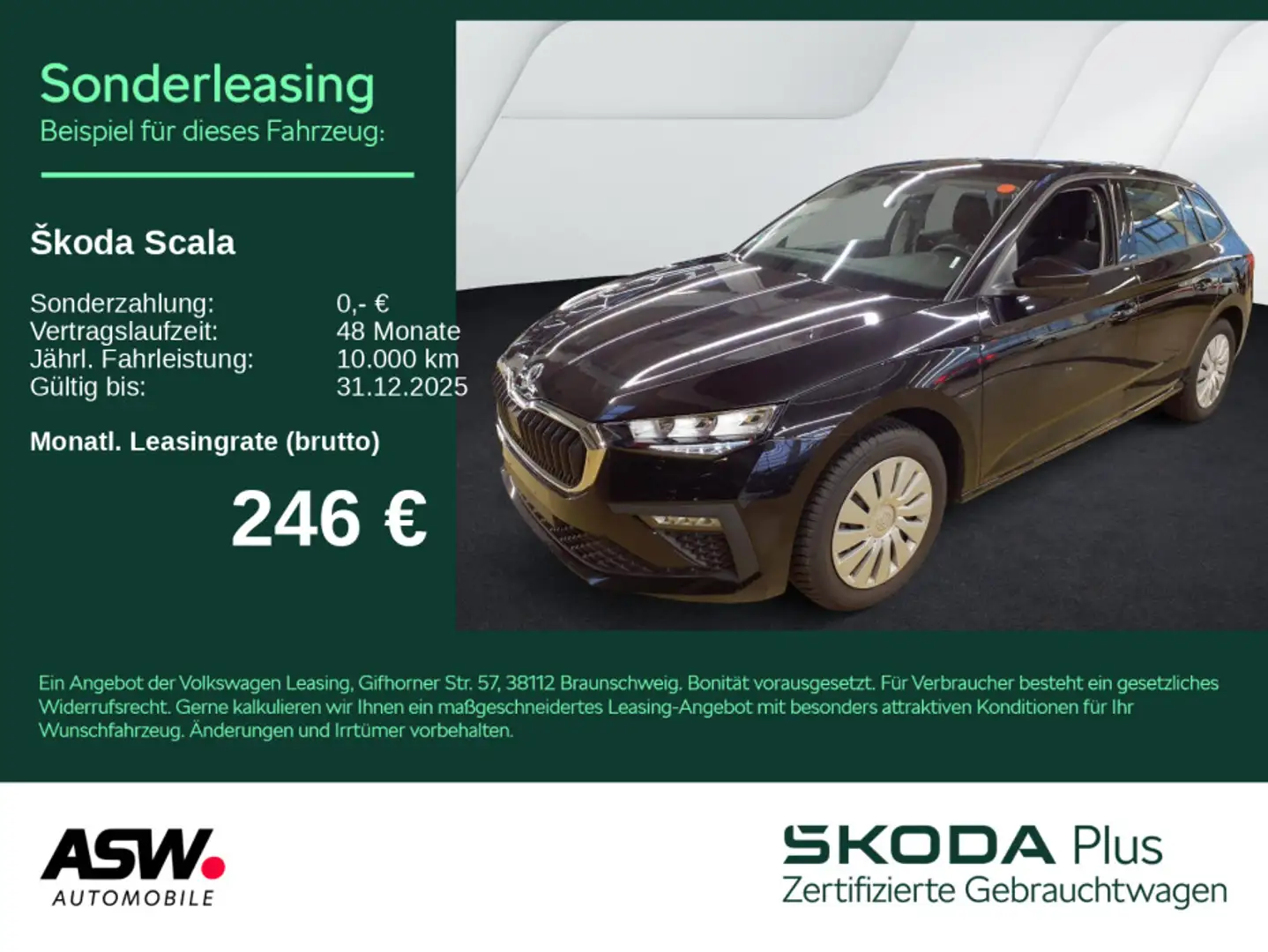 Skoda Scala Essence 1.0TSI DSG LED PDC SHZ AHK Schwarz - 1