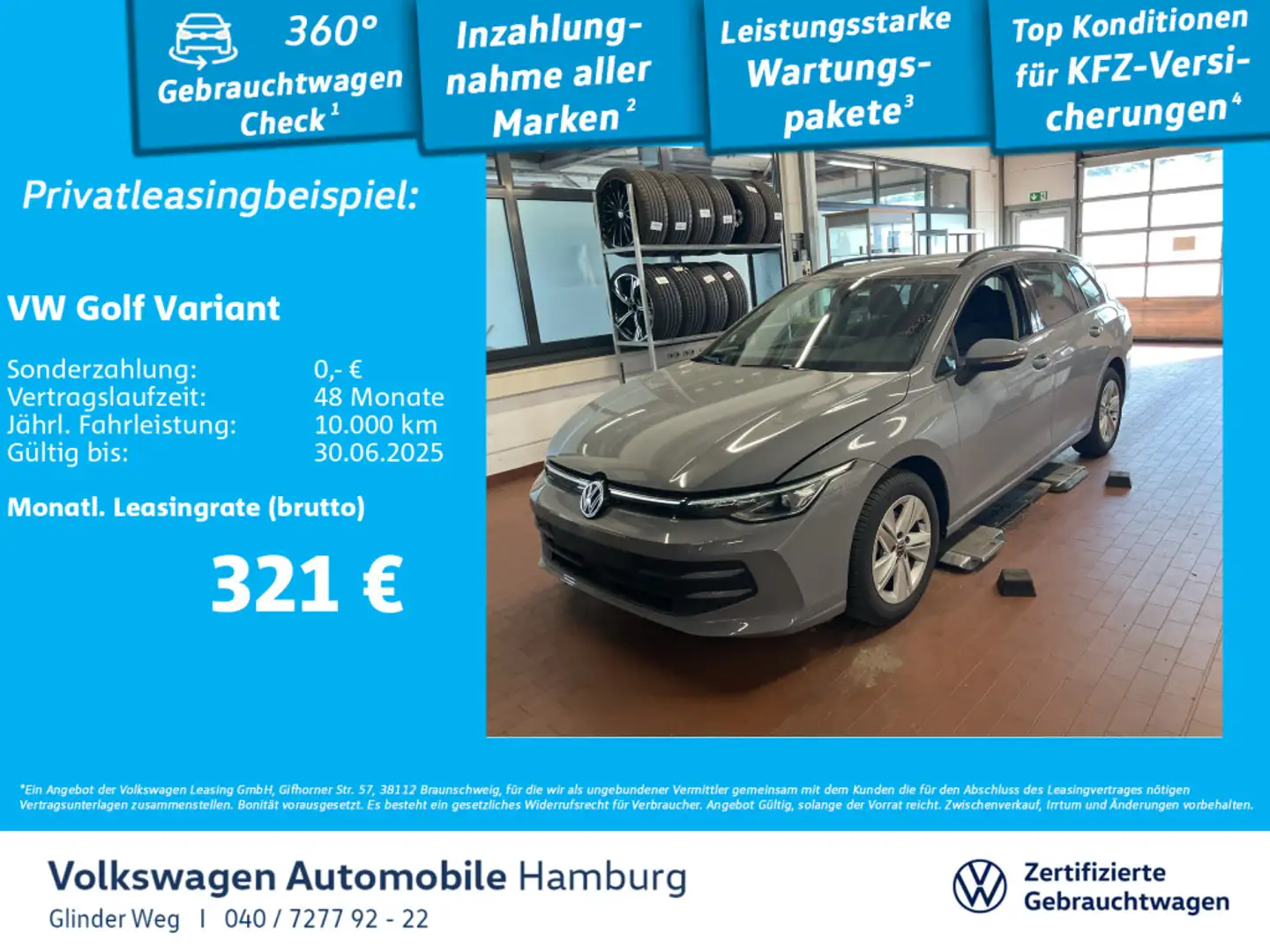 Volkswagen Golf Variant Golf VIII Variant 1.5 eTSI Life DSGAppConnect Rü Grau - 1
