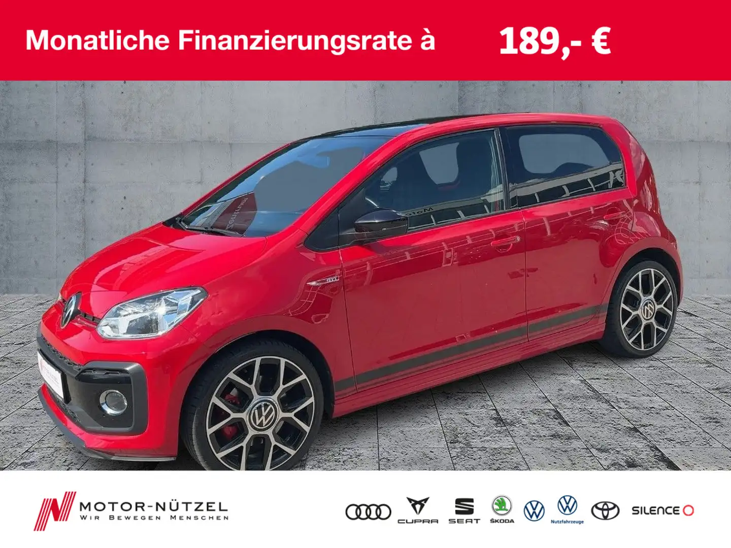 Volkswagen up! 1.0 TSI GTI CLIMATRONIC+SHZ+MFL+DAB+NSW+17" Rood - 1