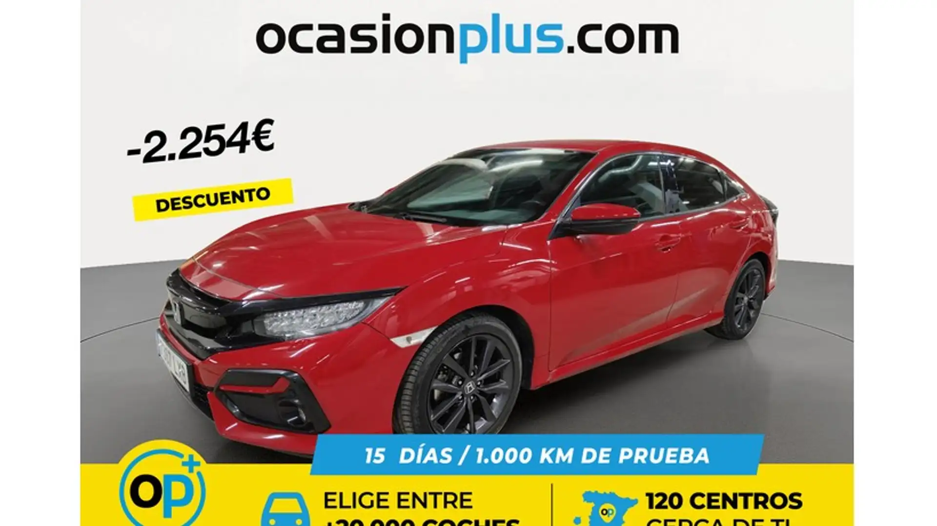 Honda Civic 1.0 VTEC Turbo Elegance Navi CVT Rojo - 1