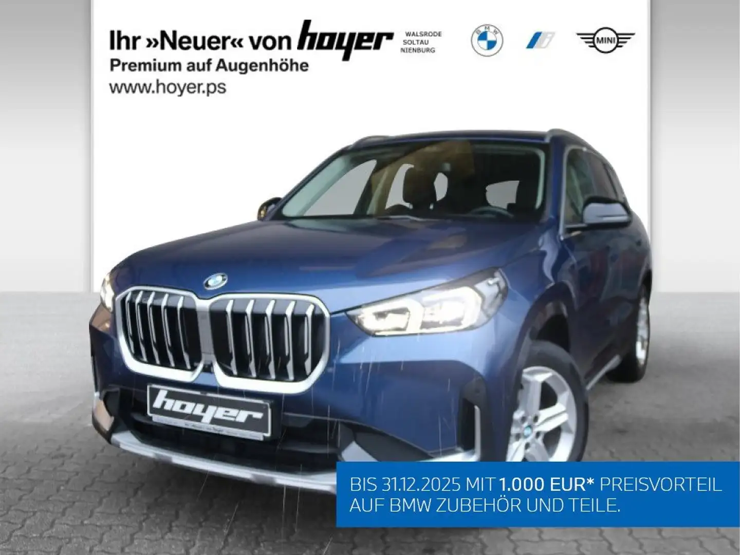 BMW X1 xDrive20d xLine AHK PDC Bleu - 1