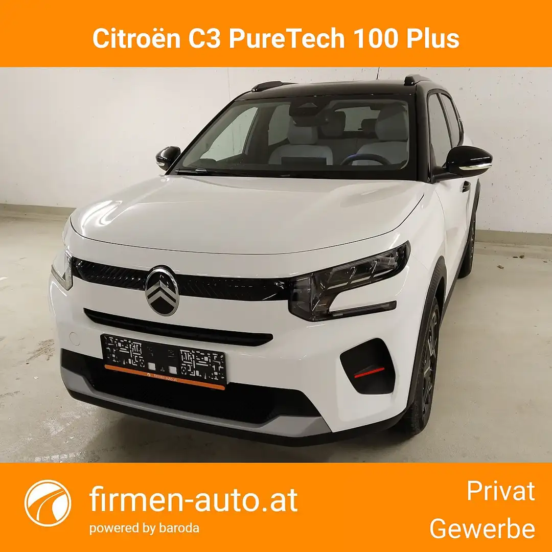 Citroen C3 PureTech 100 S&S 6-Gang-Manuell Plus Weiß - 1