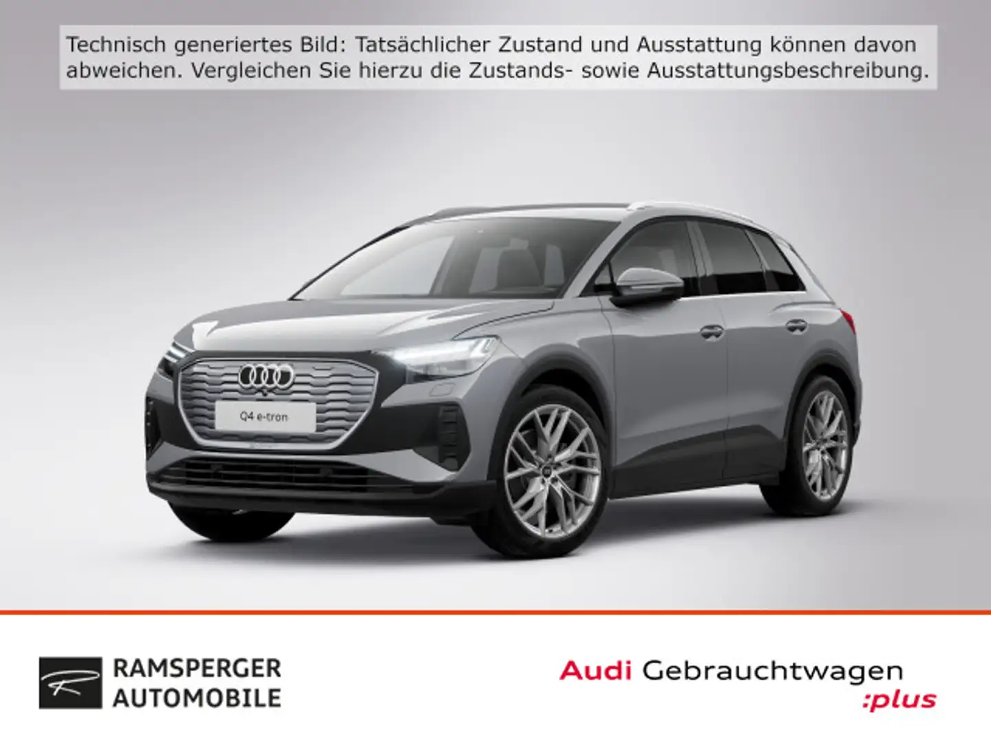 Audi Q4 e-tron 45 S line Matrix ACC HuD Sonos 360° Gris - 1