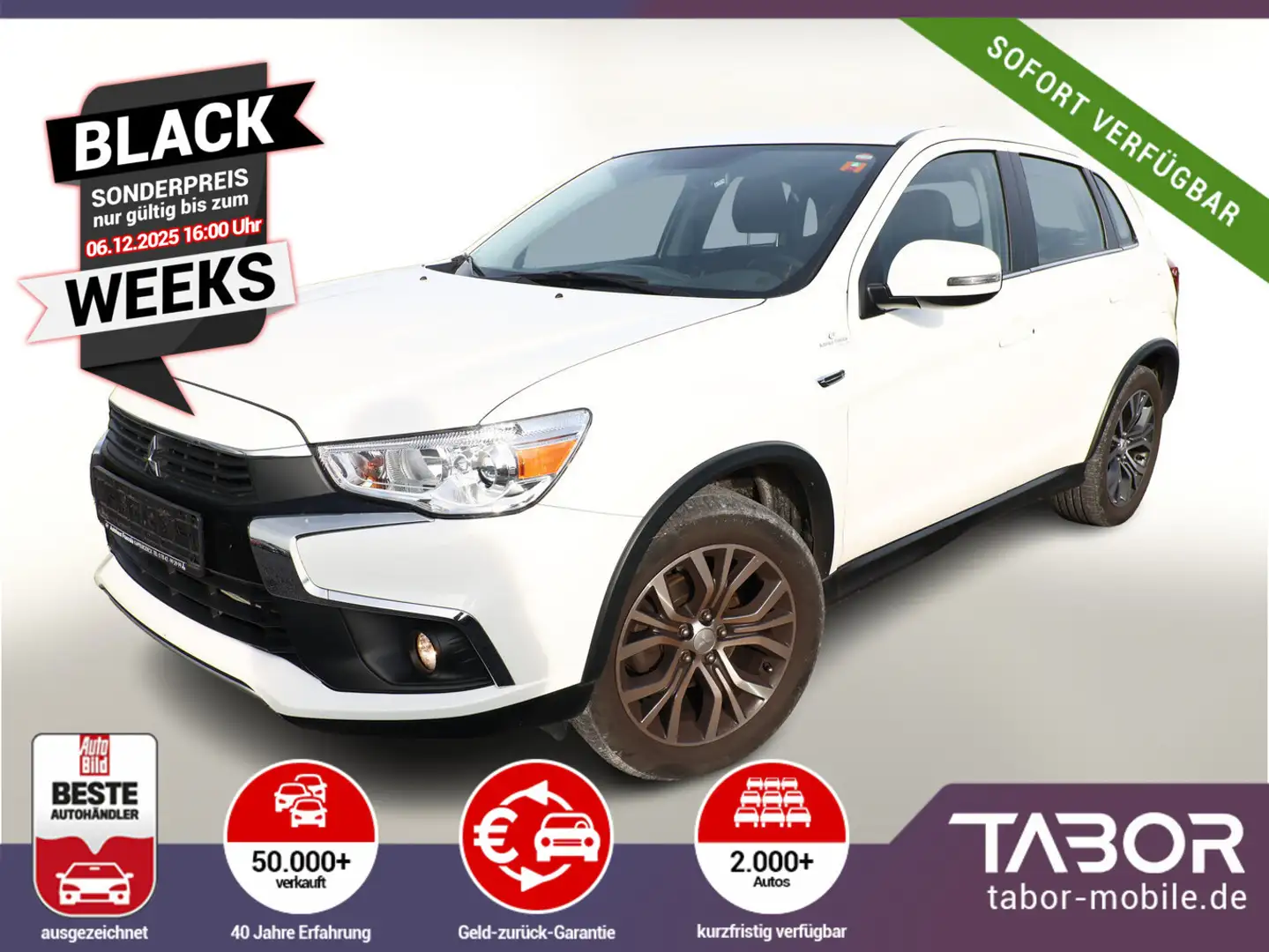 Mitsubishi ASX 1.6 MIVEC 117 Diamant Edition Kam Temp 18Z Weiß - 1