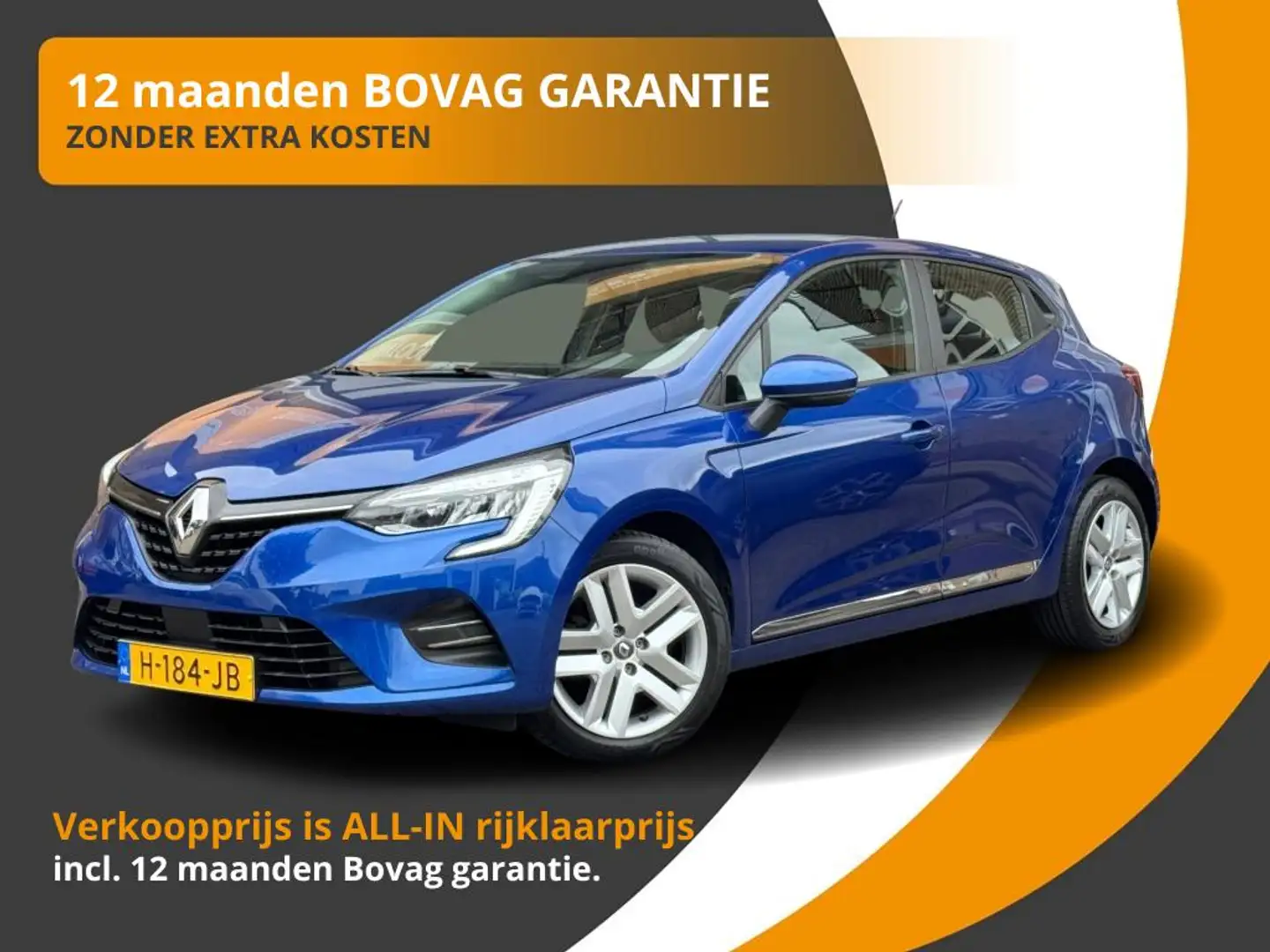 Renault Clio 1.0 TCe 100pk ZEN 5-DEURS CARPLAY/LED/PDC/NL-AUTO/ Blauw - 1