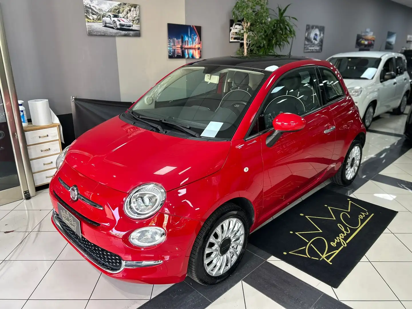 Fiat 500 1.2 69cv Lounge Rosso - 1