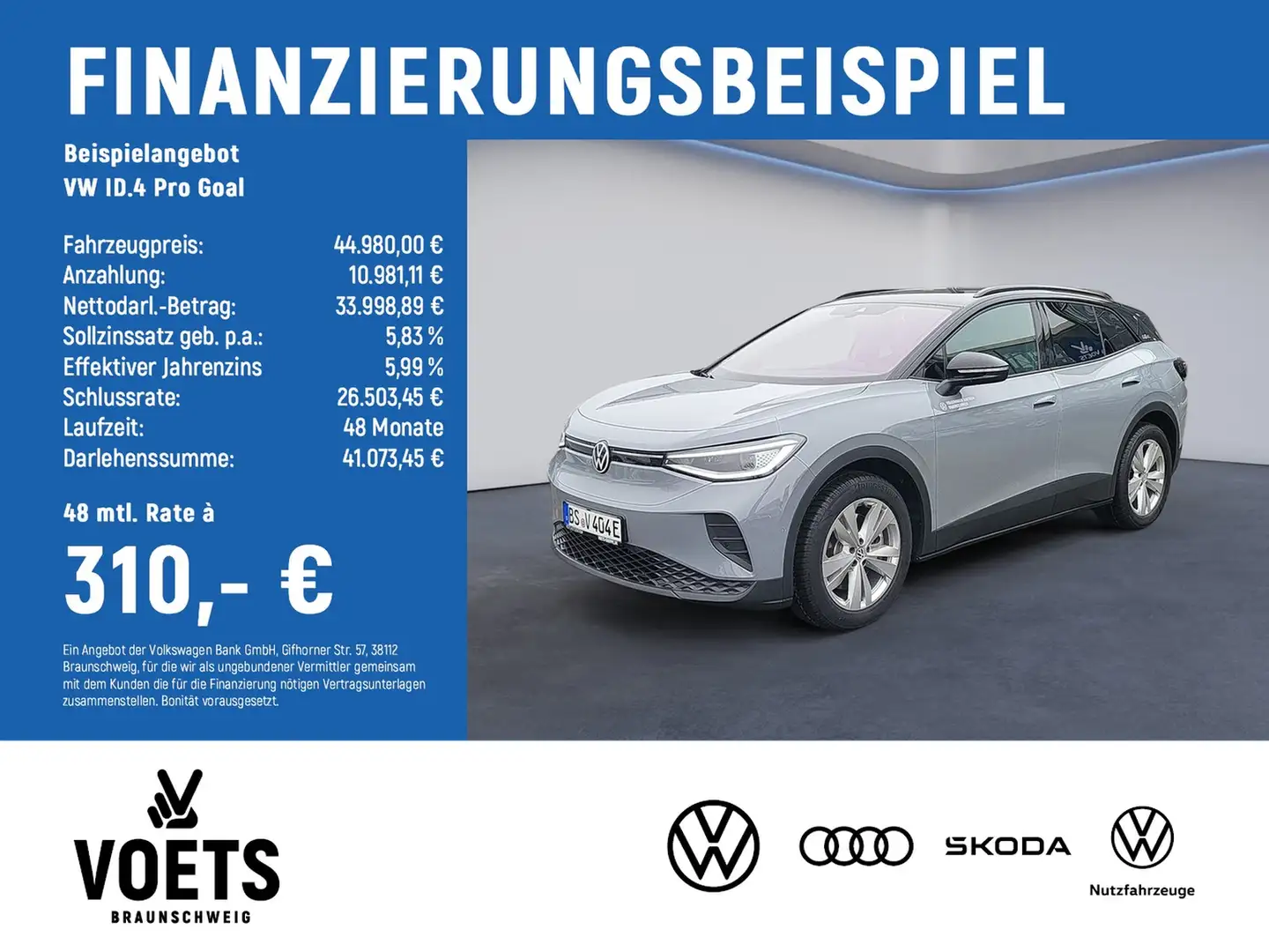 Volkswagen ID.4 Pro Goal MAtRIX-LED+KEYLESS+TravelAssist Grau - 2
