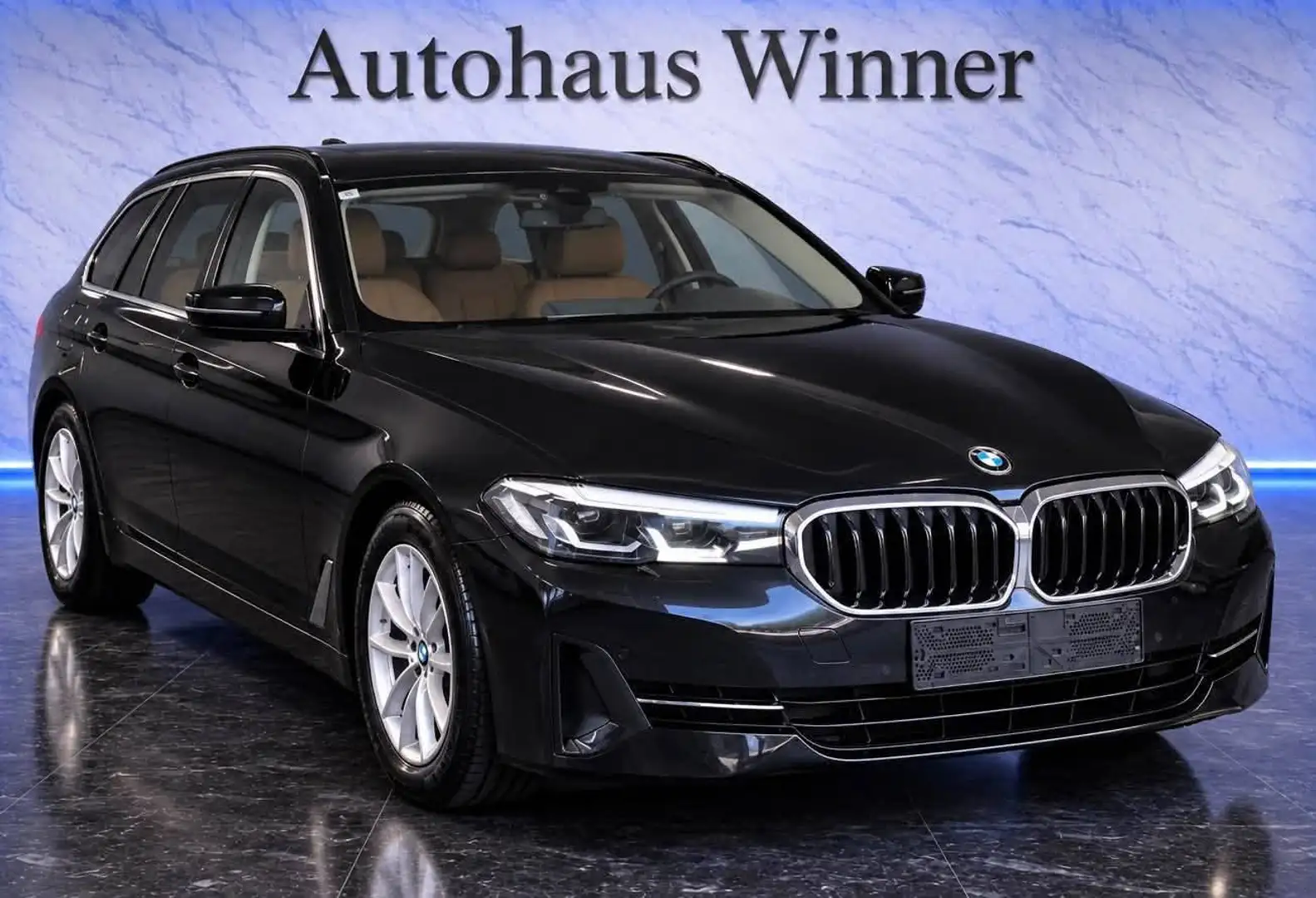 BMW 520 520 d Facelift Orange Leder Sport Mild-Hybrid 140 kW (Motor 2,0 Ltr. - 140 kW Diesel) Neues Modell Wenig KM Erstbesitz Schwarz - 1