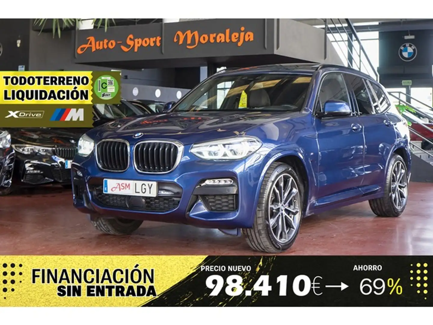 BMW X3 xDrive 30iA Bleu - 1