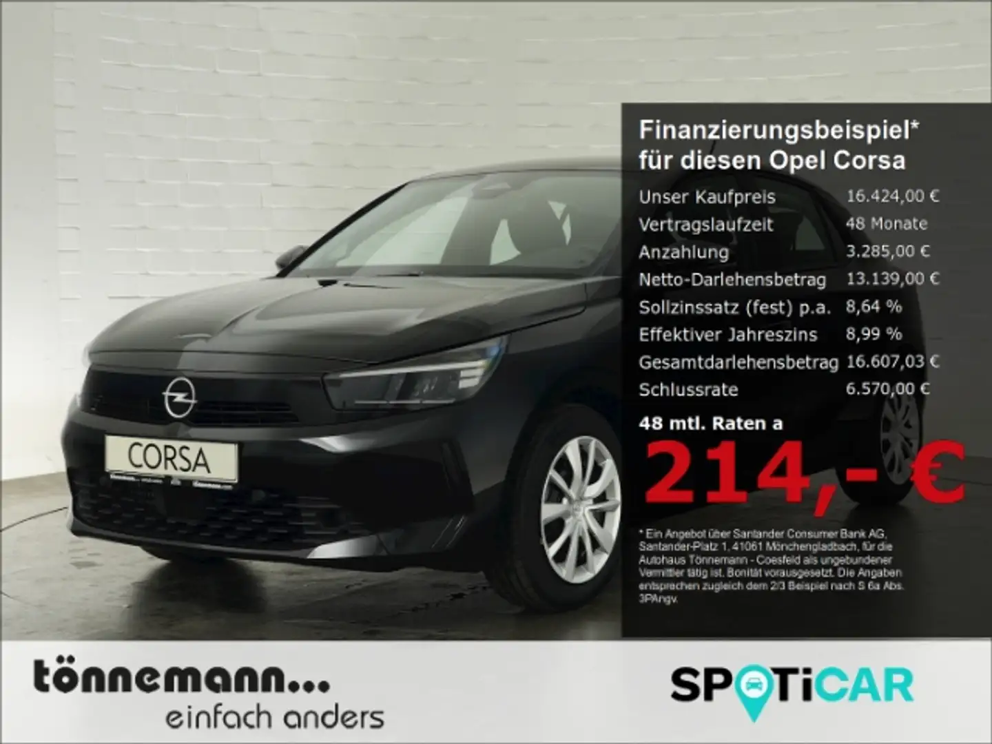 Opel Corsa F FACELIFT EDITION+LED+PARKPILOT HIN+BLUETOOTH Schwarz - 1