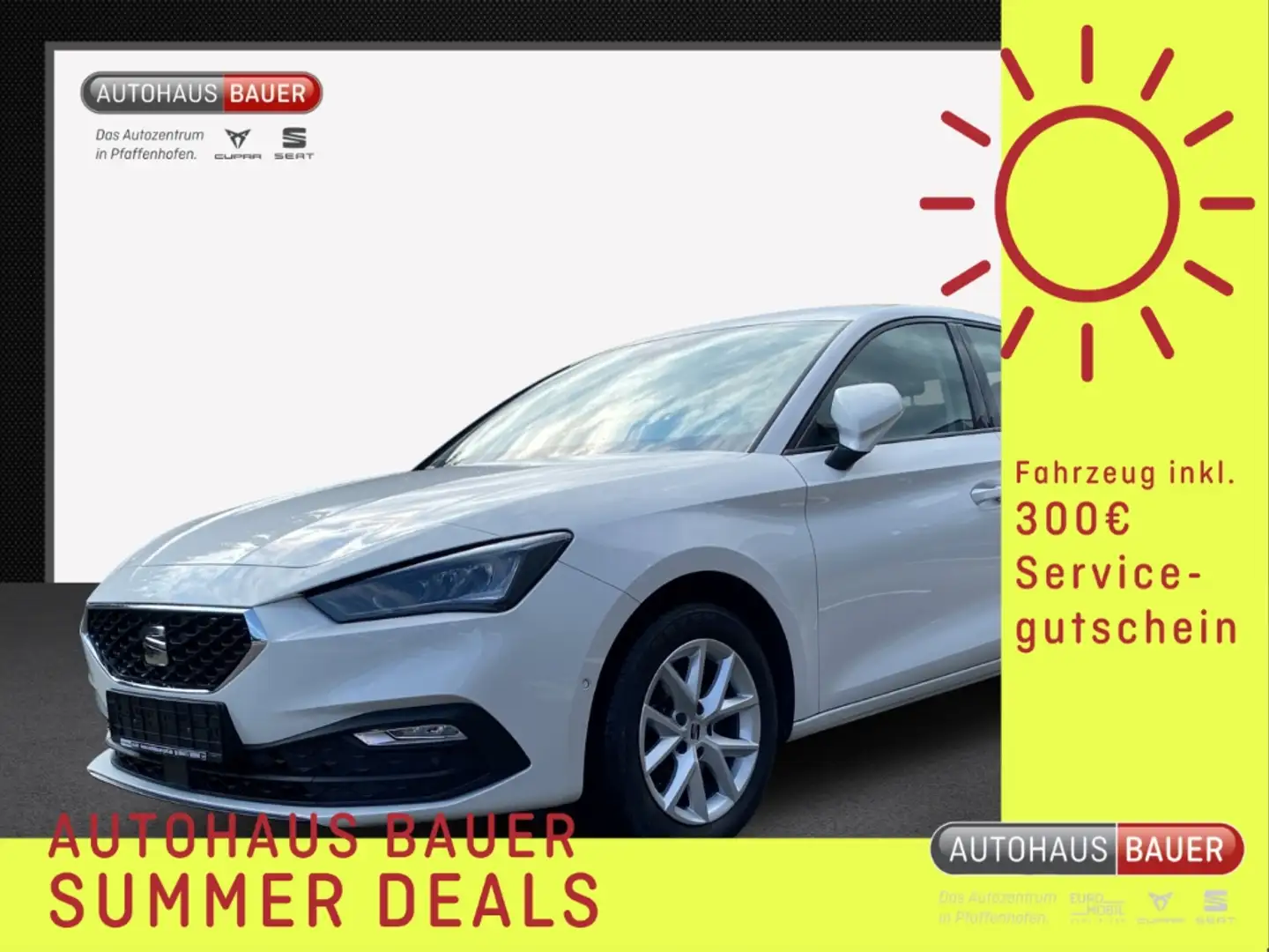 SEAT Leon 2.0 TDI AHK SCHWENK NAVI LENKRADHZ SITZHZ KAMERA P Alb - 1