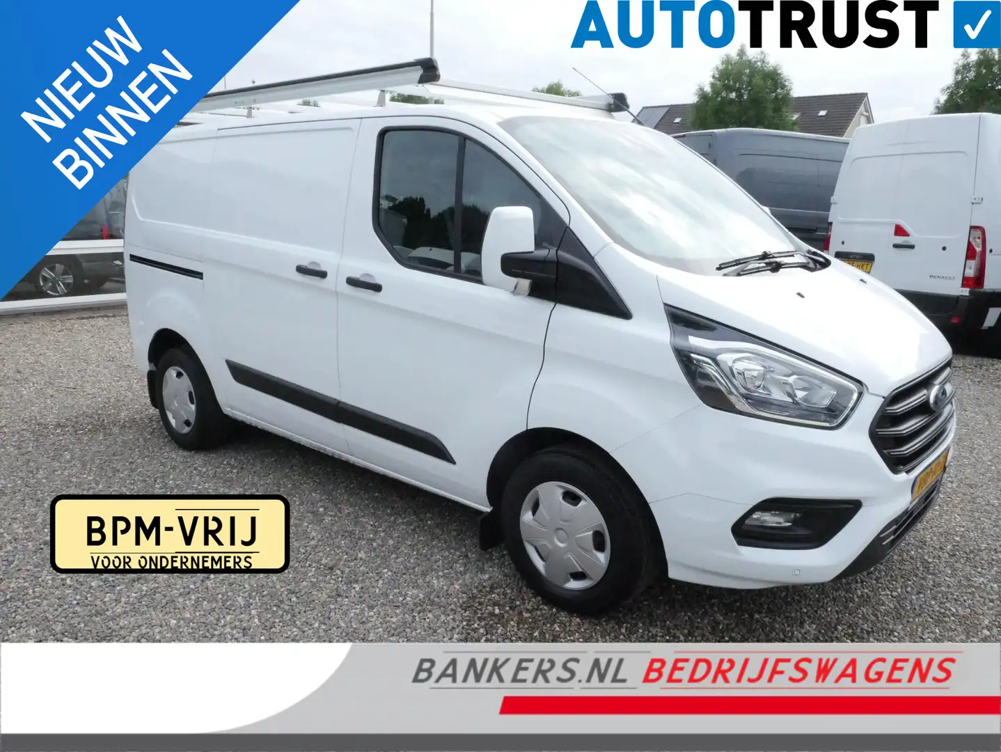 Ford Transit Custom 2.0 TDCI 105PK, L1H1, Airco, Imperiaal Wit - 1