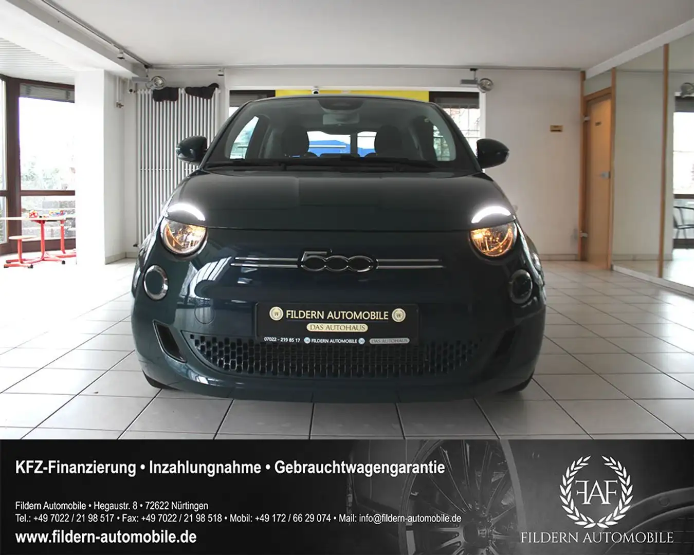 Fiat 500e e Action 23,8kWh*LED*KLIMA*DISPLAY*SPURHALTE* Grün - 2