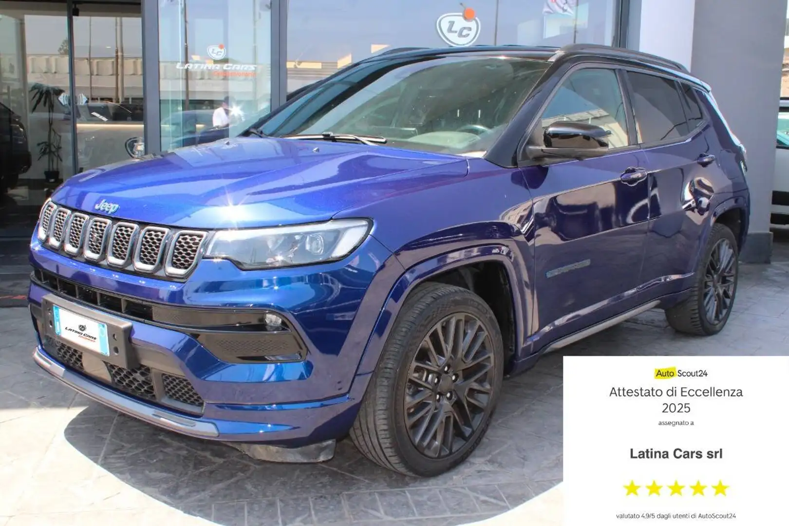 Jeep Compass 1.3 turbo phev S 4xe auto CV240 telecamera a 360° Blauw - 1
