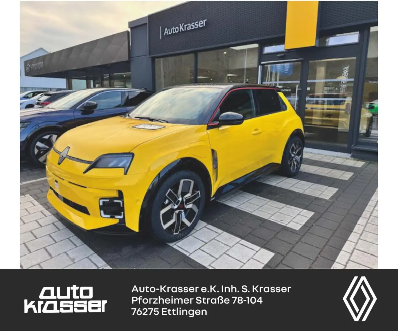 Renault ICONIC 120 PS Batterie 40 KW LUXUS Ausstattung Gelb - 1