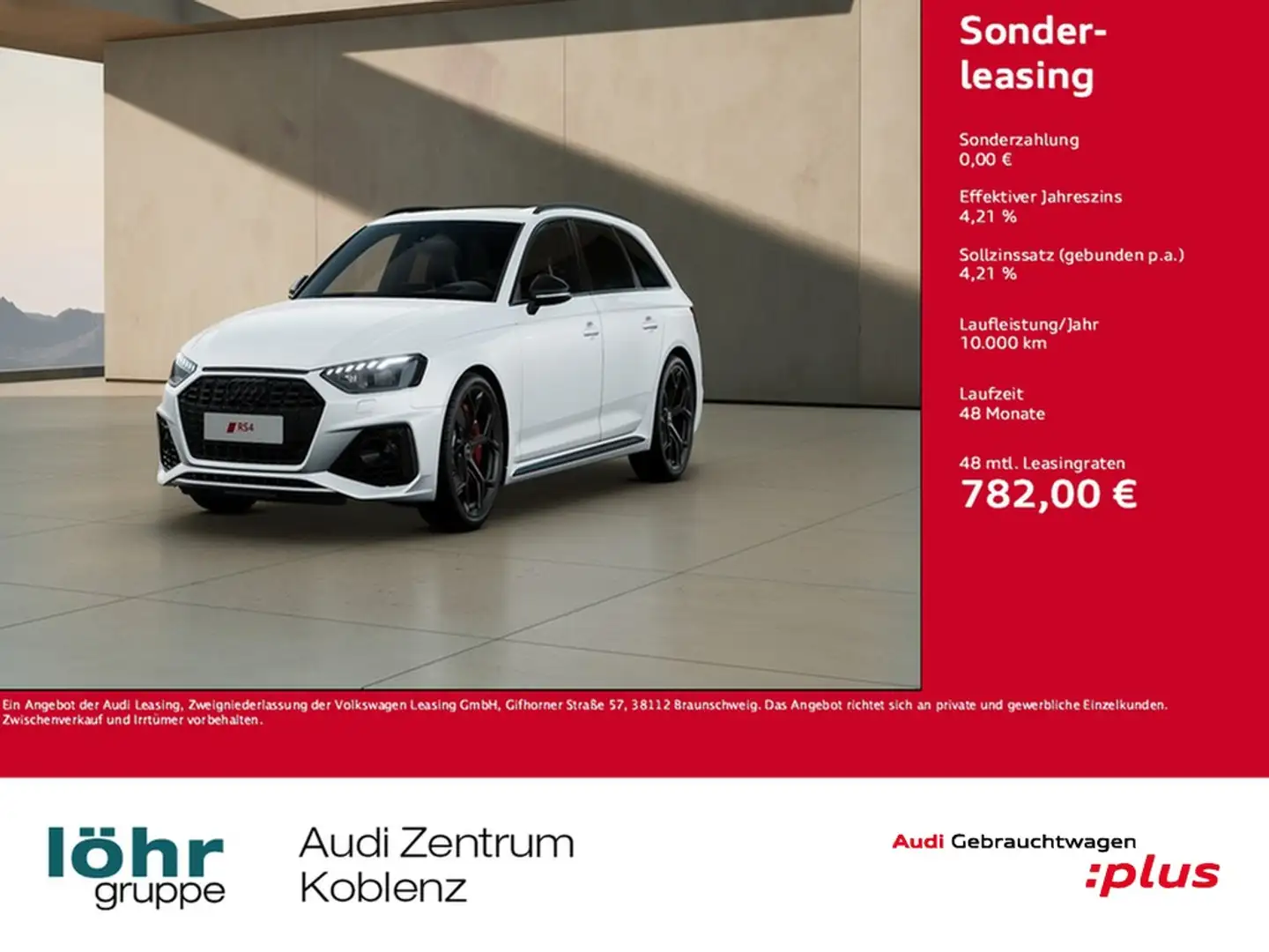 Audi RS4 RS 4 Avant 2.9 TFSI Competition AHK Panorama B&O Weiß - 1