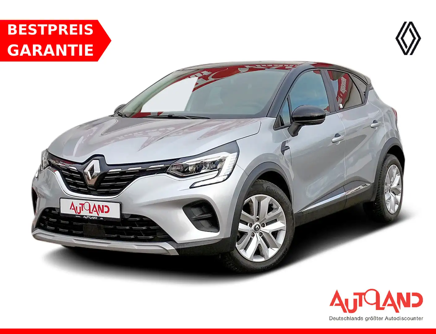 Renault Captur II 1.0 TCe 100 Navi LED PDC DAB Tempomat Argent - 1