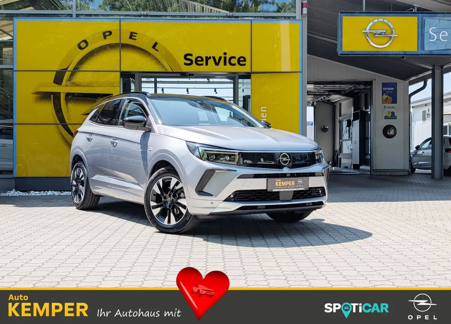 Opel Grandland X Grandland 1.2 Turbo Ultimate Autom. *ACC*Navi* Grijs - 1