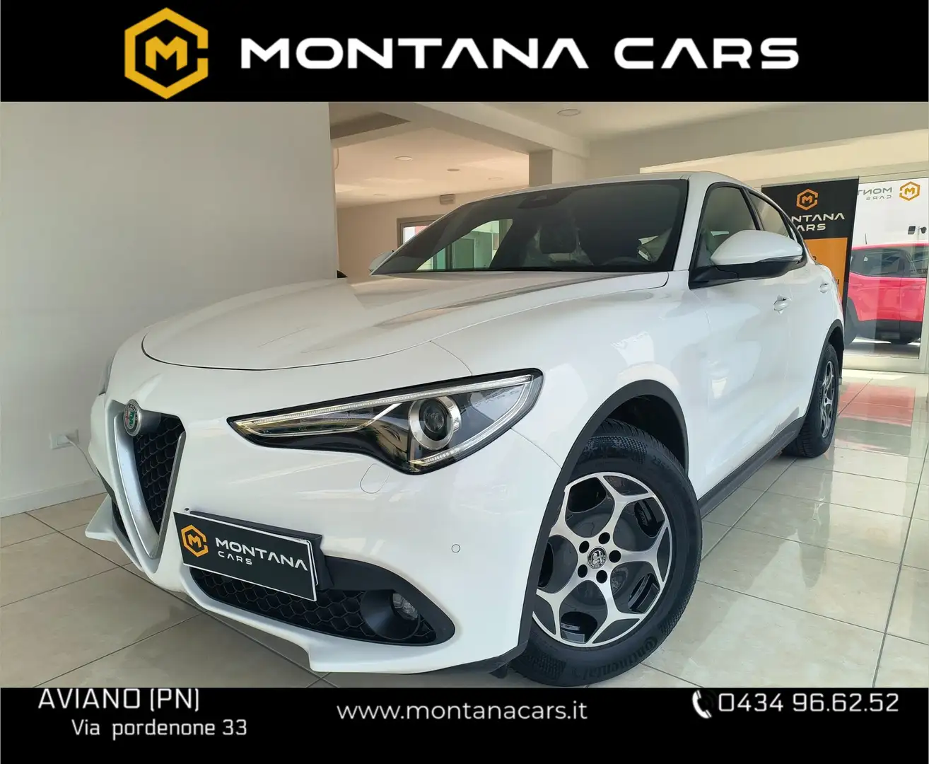 Alfa Romeo Stelvio Stelvio 2.2 t Business Q4 190cv auto Bianco - 1