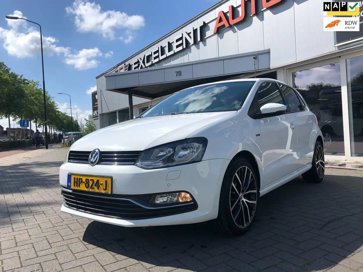 Volkswagen Polo 1.4 TDI Lounge-PDC-Navi-Ecc Wit - 1