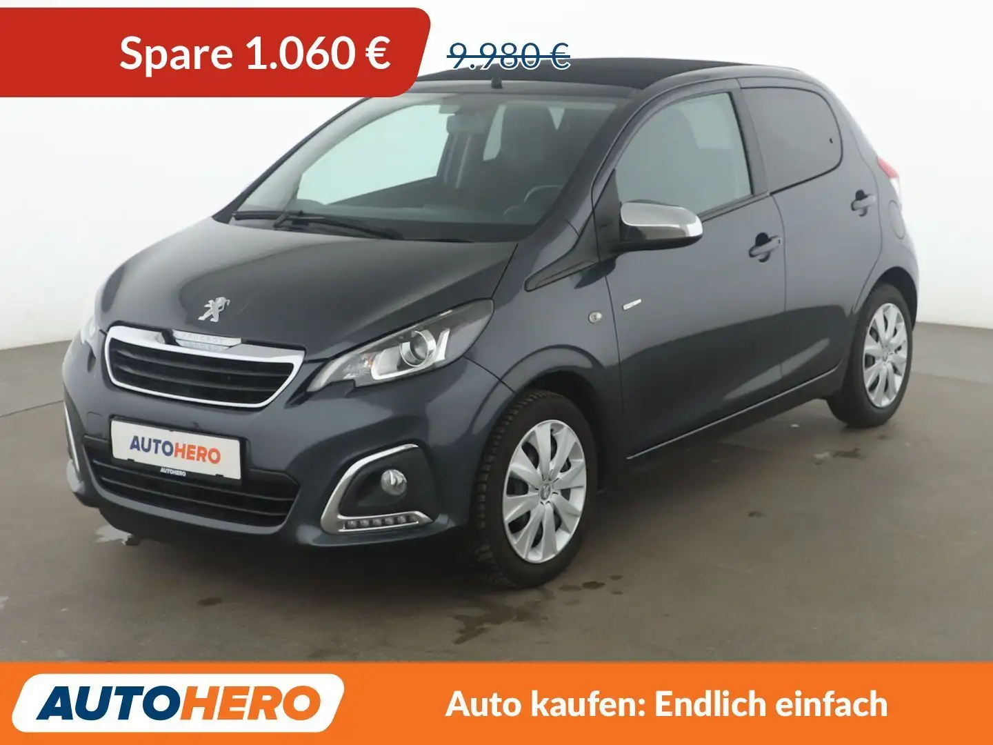 Peugeot 108 1.0 VTi TOP Style*LIM*SHZ*KLIMA*TOUCH* Grau - 1
