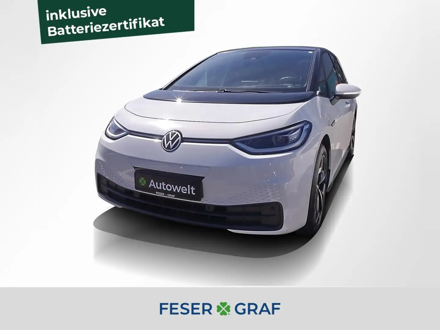Volkswagen ID.3 Pro 150kW 1-Gang NAVI,PANO,LED,RFK,PDC,19" Weiß - 1
