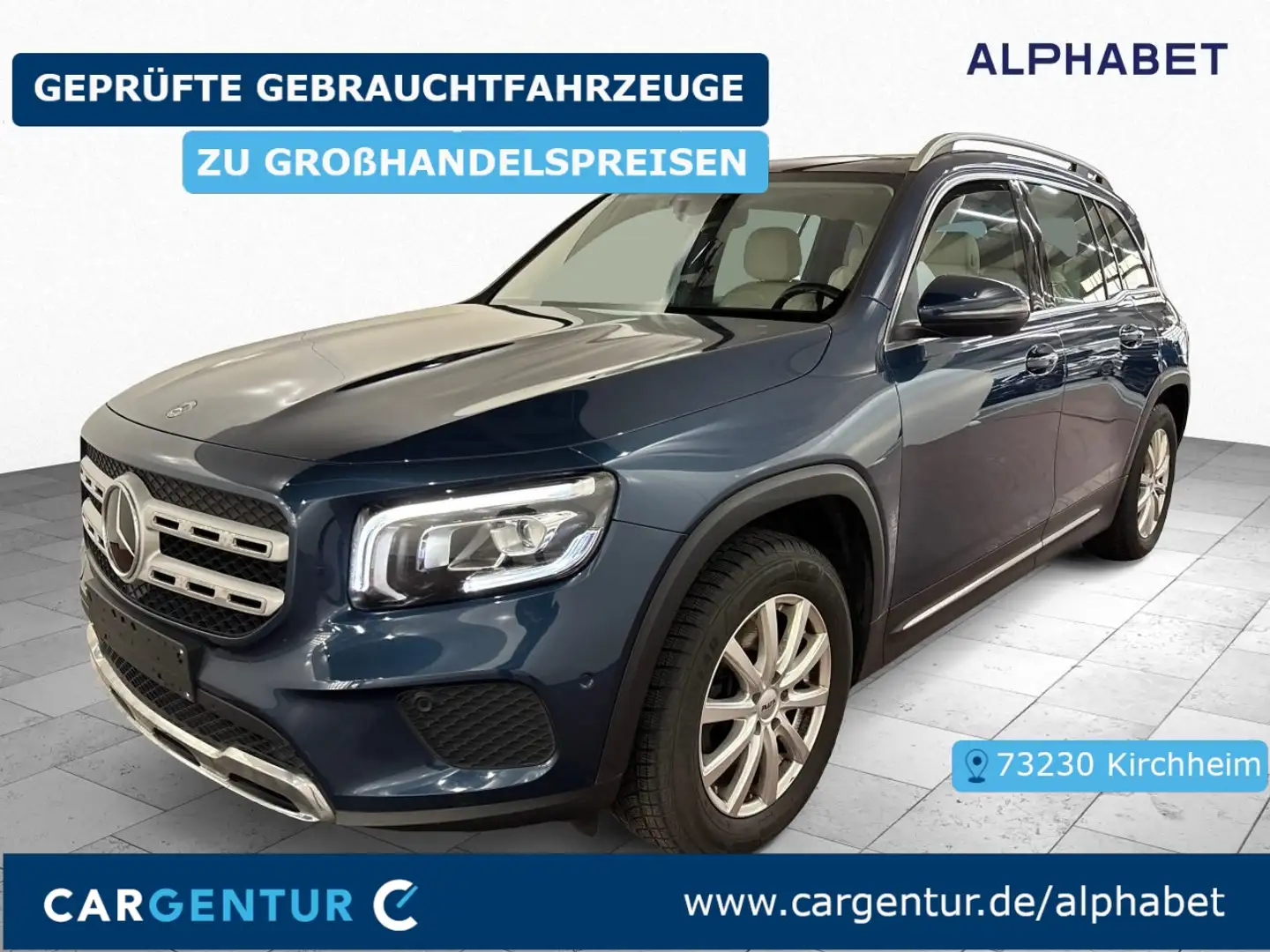 Mercedes-Benz GLB 220 d Progressive 4Matic AHK Pano S-Dach ACC Blau - 1