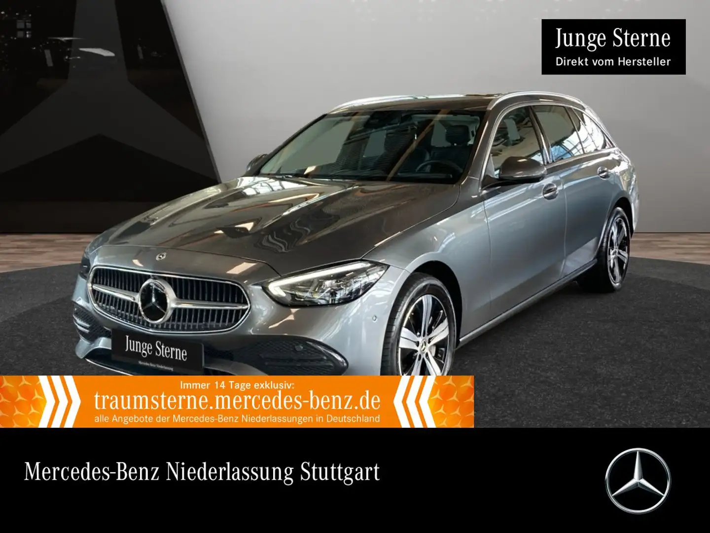 Mercedes-Benz C 300 e T AVANTG+360+AHK+LED+KEYLESS+9G Grau - 1