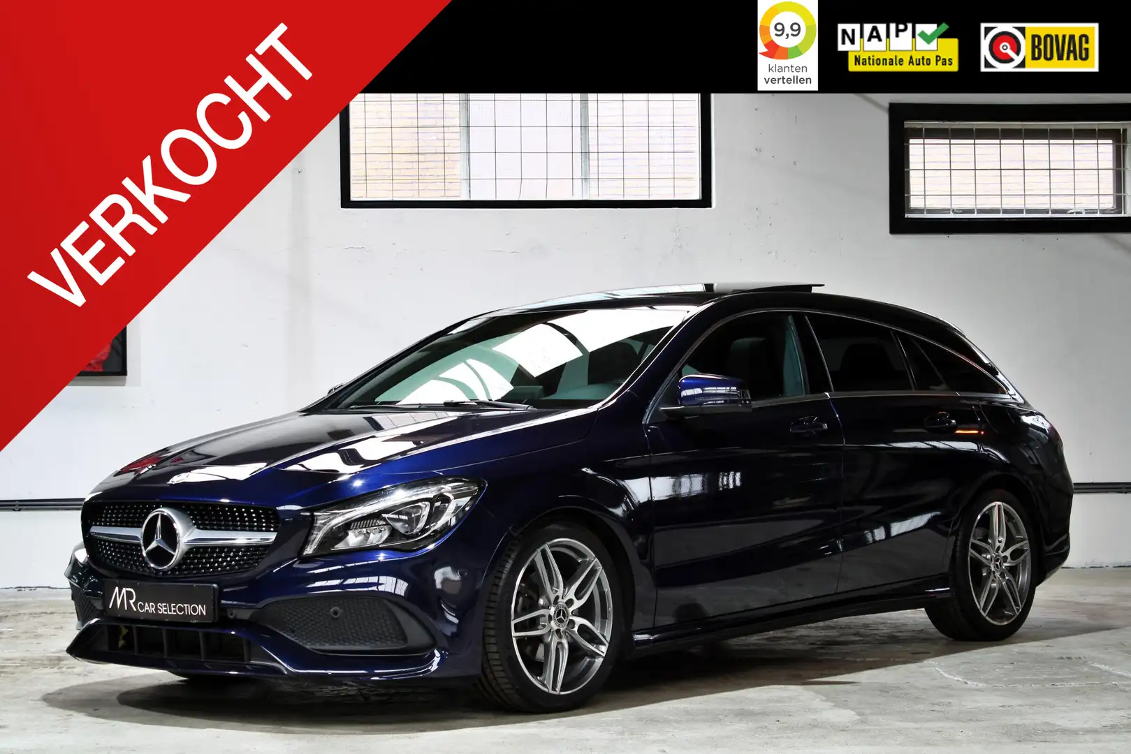Mercedes-Benz CLA 180 Shooting Brake Business Solution AMG | Panoramadak Blauw - 1