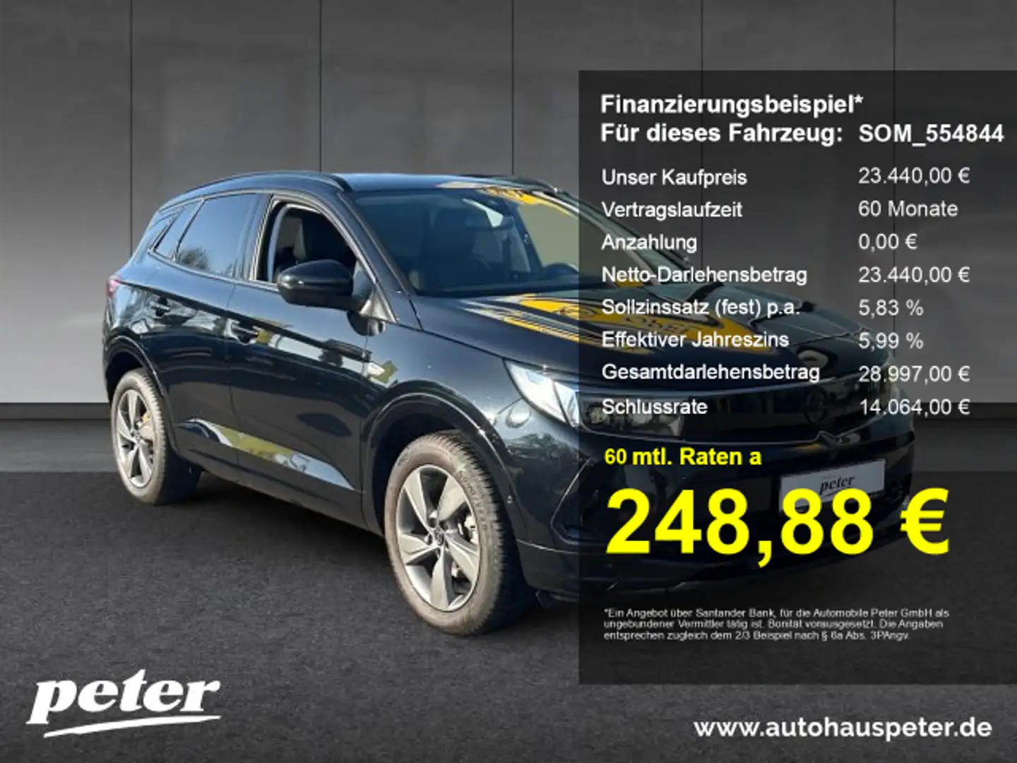 Opel Grandland Grandland 1.2 Turbo GS Line Automatik Alcantara Al Noir - 1