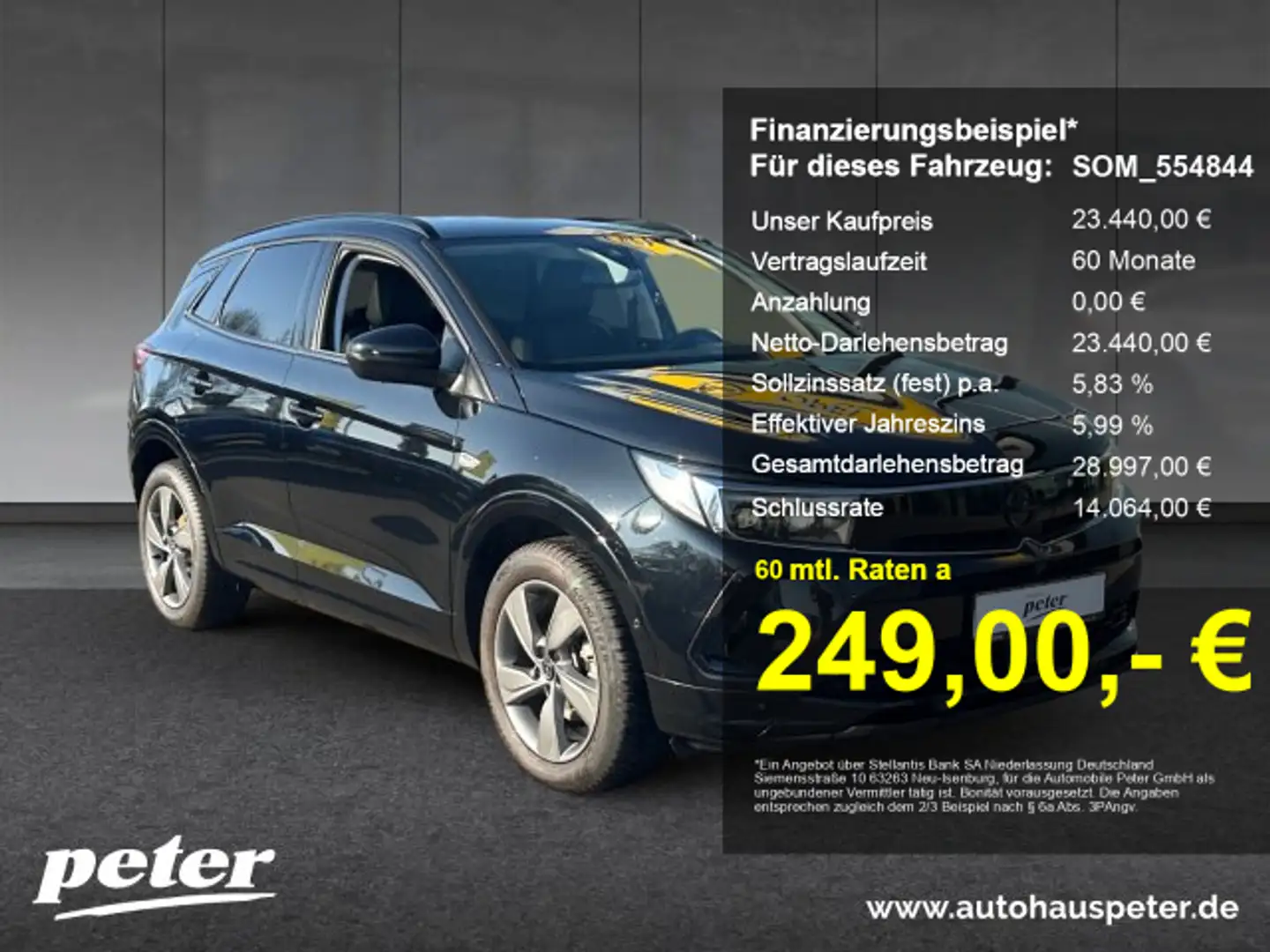 Opel Grandland Grandland 1.2 Turbo GS Line Automatik Alcantara Al Noir - 1