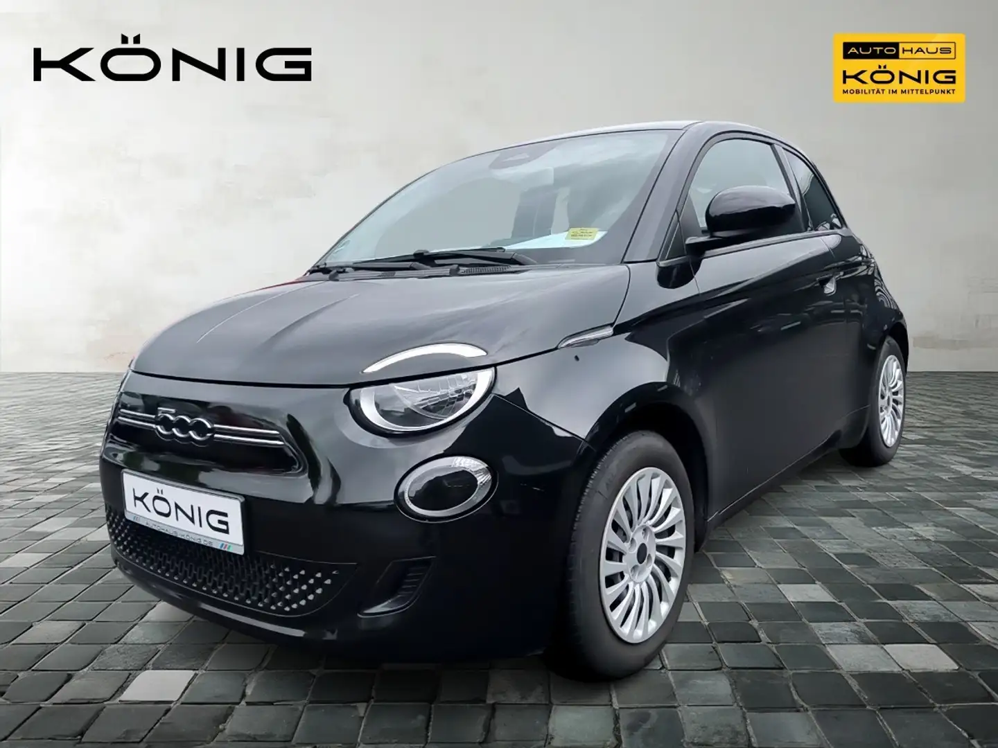 Fiat 500e Base 42kWh KLIMA*CARPLAY*ANDROID-AUTO Noir - 1