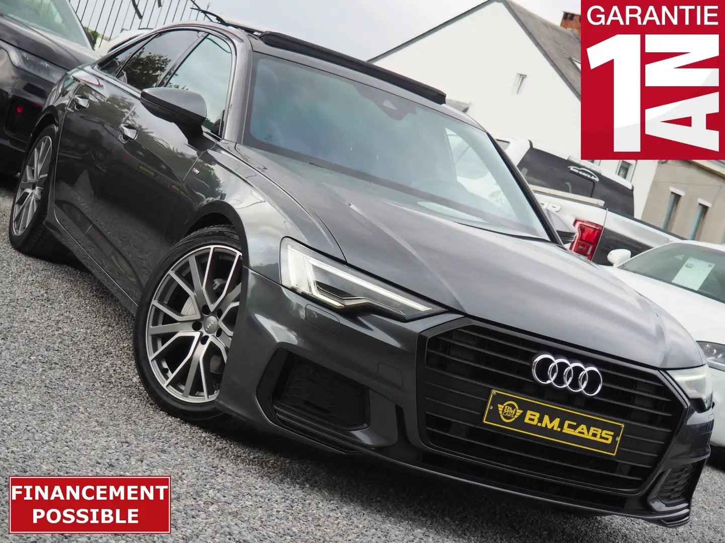 Audi A6 35TDi ✅S TRONIC✅3x S LINE-CUIR-PANO-GPS-FULLLL Grijs - 1
