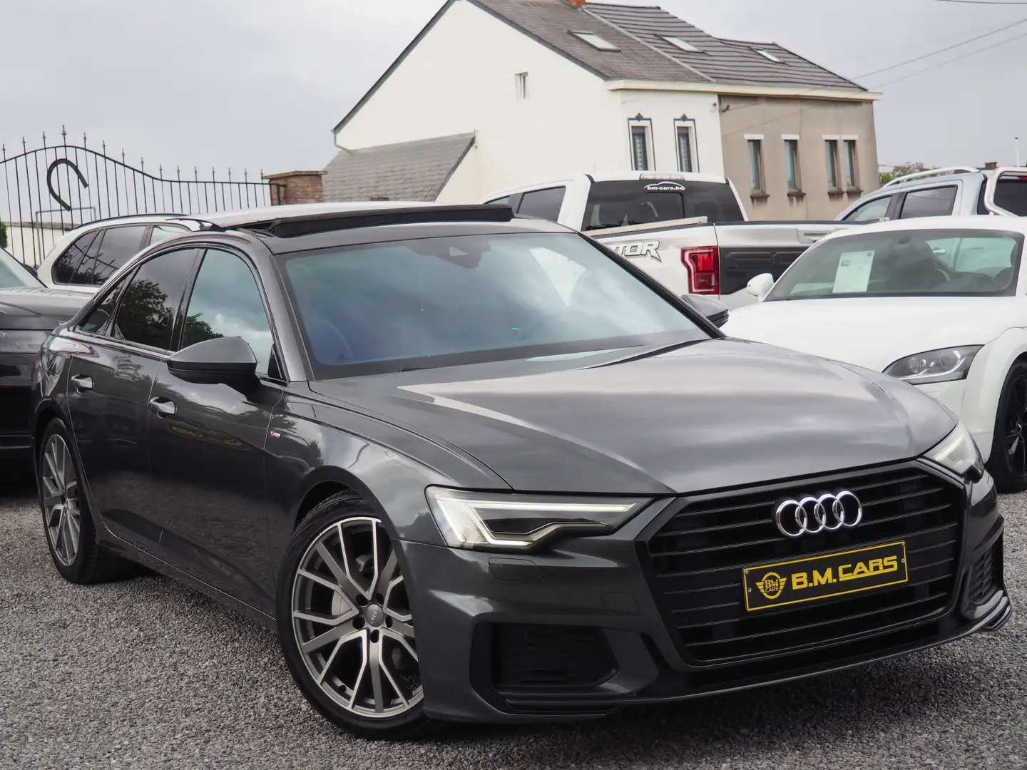 Audi A6 35TDi ✅S TRONIC✅3x S LINE-CUIR-PANO-GPS-FULLLL Grijs - 2