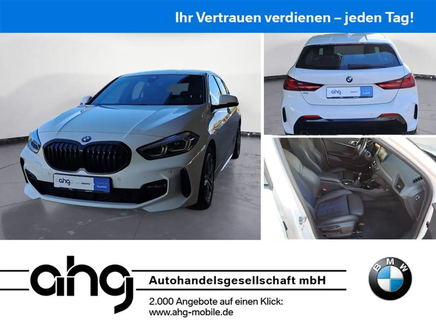 BMW 118 i M Sport PDC vorne u.hinten, Sportsitze, LED Blanc - 1