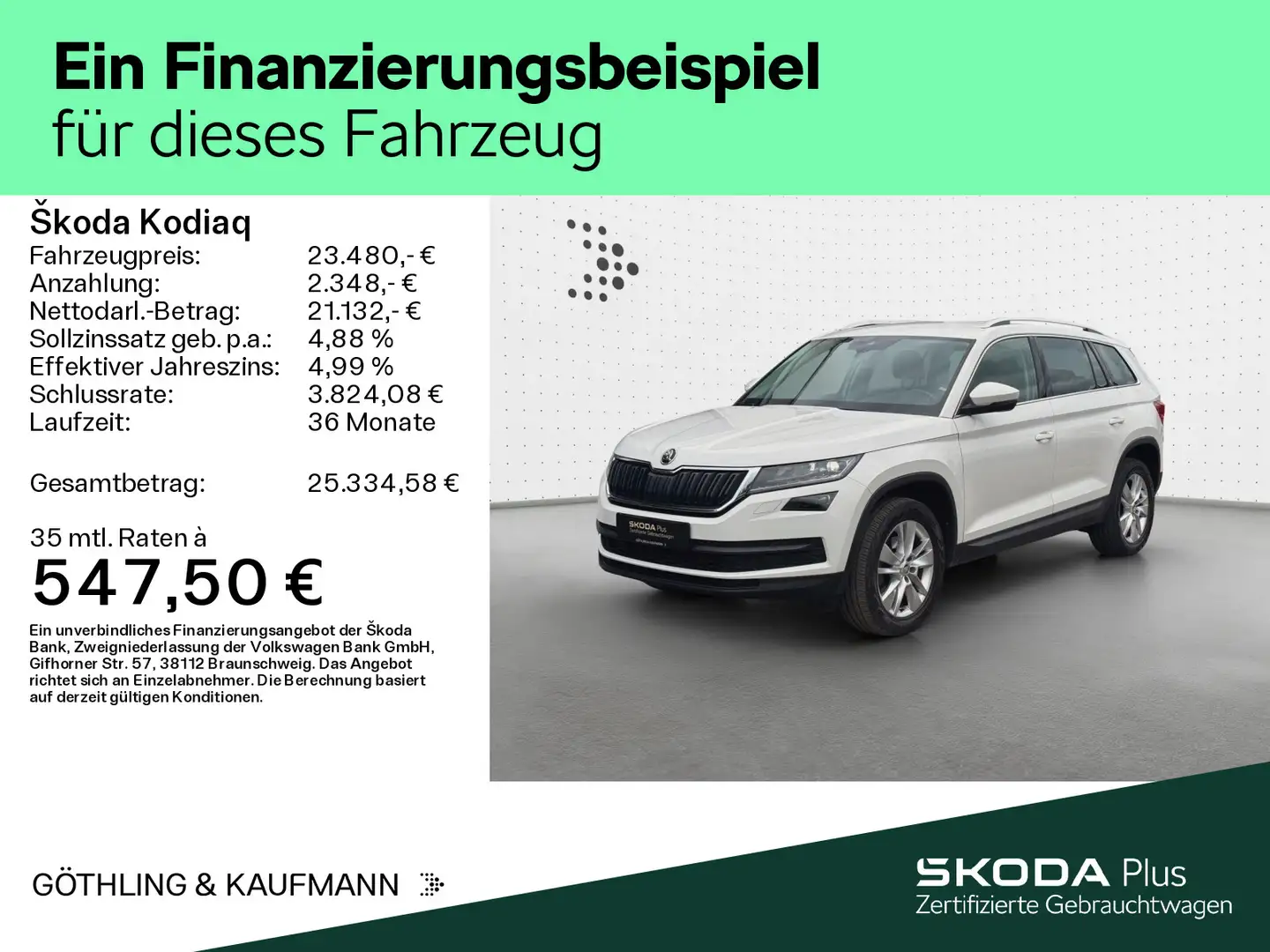Skoda Kodiaq Style 1.5 TSI*Standh*LED*Navi*DAB*PDC* Bianco - 2