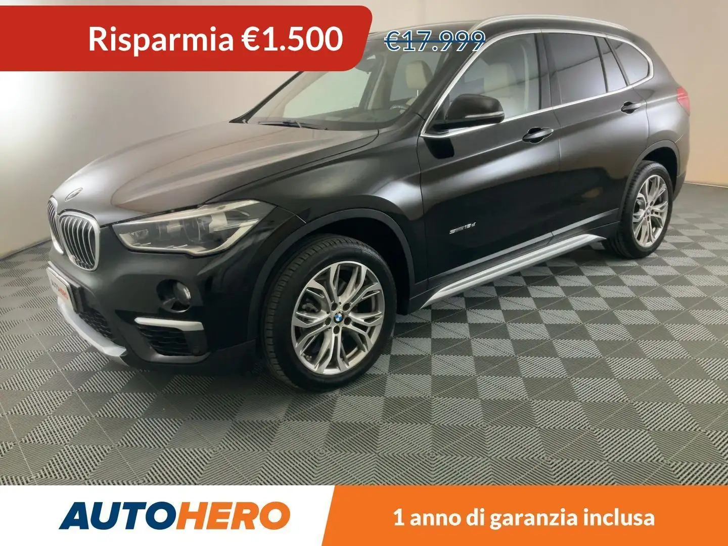 BMW X1 sDrive 18d xLine Nero - 1