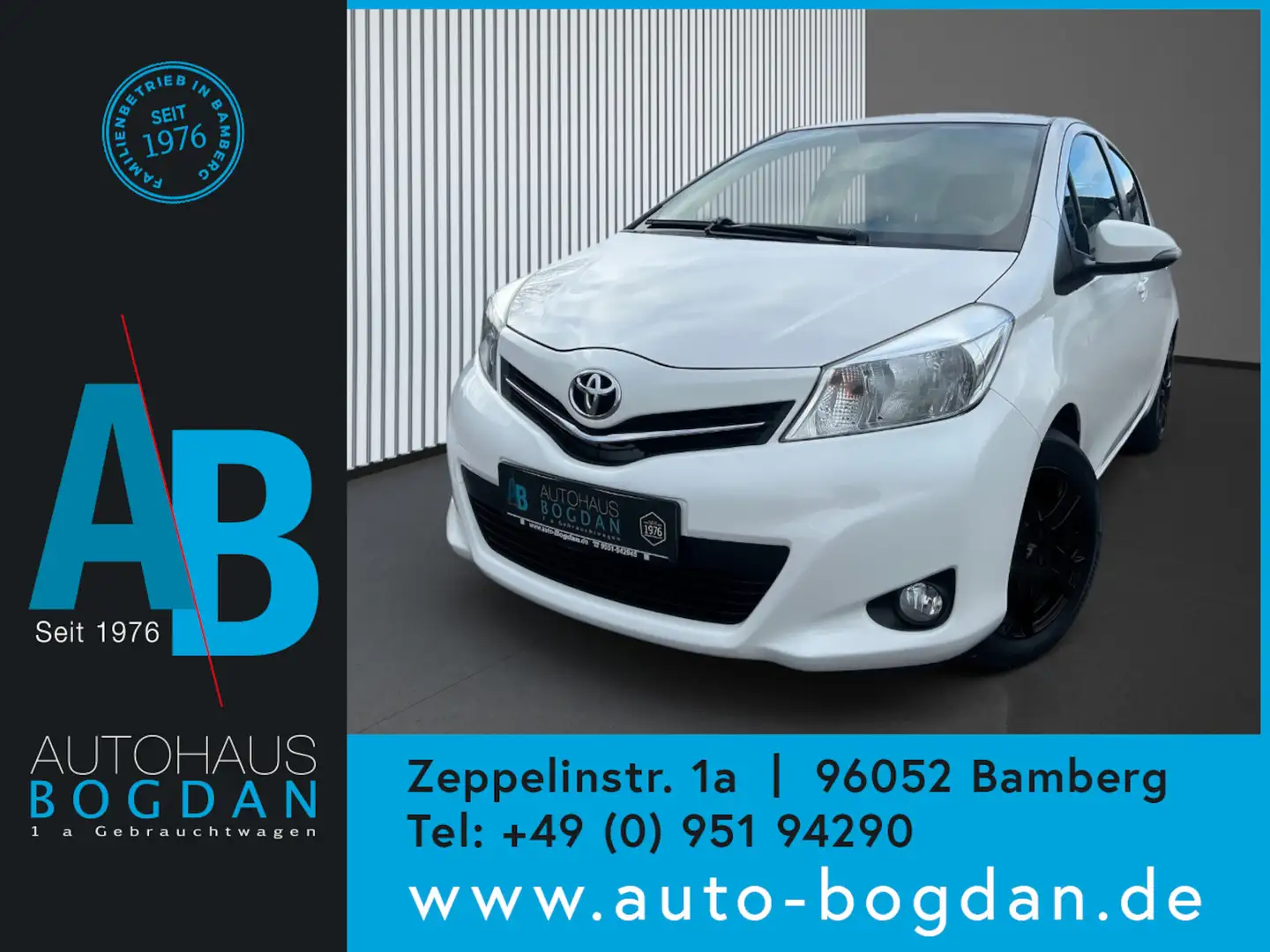 Toyota Yaris Cool Klima*Alu*Service neu*Allwetterreifen Weiß - 1