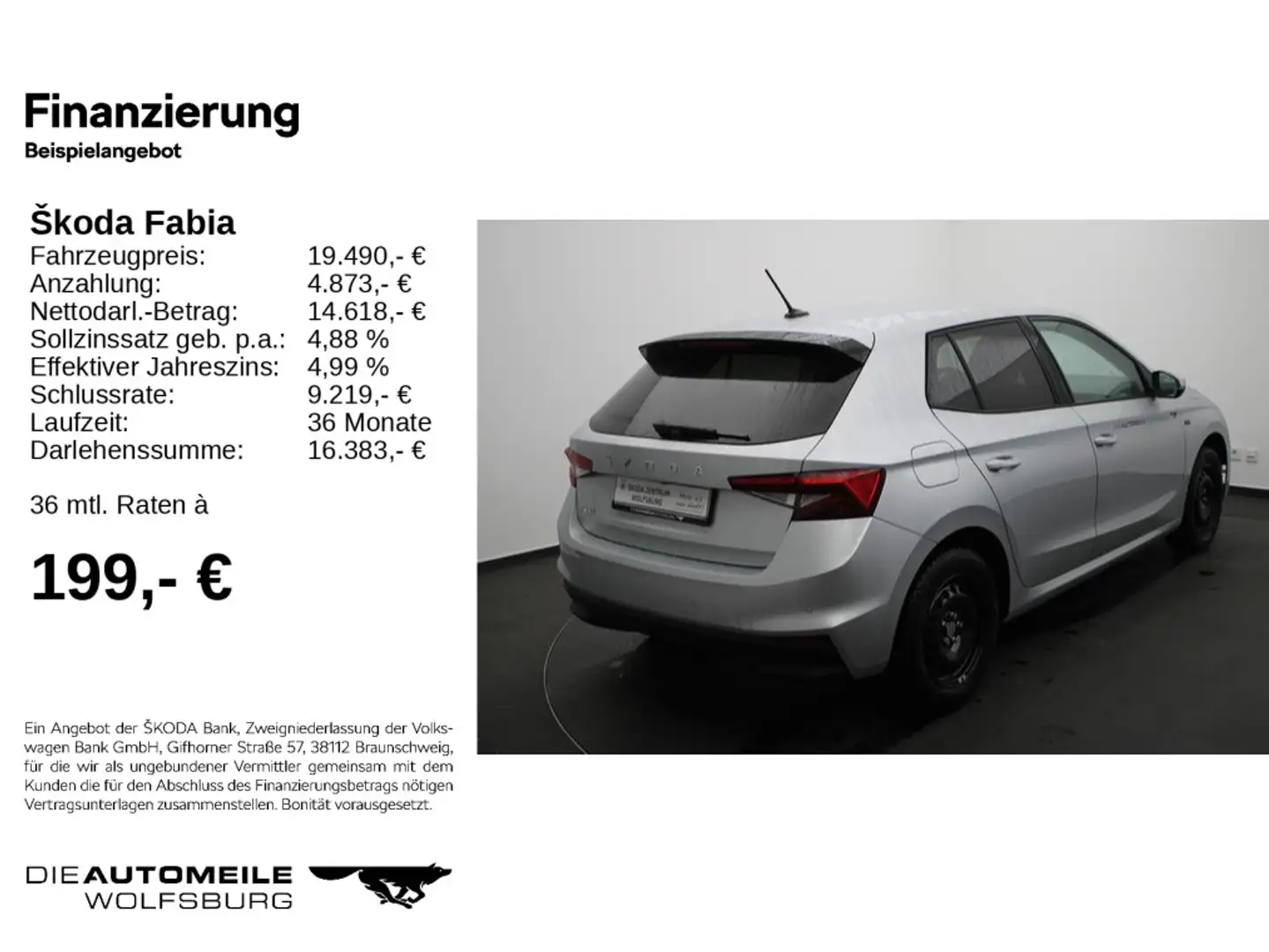 Skoda Fabia IV 1.0 TSI Drive LED/AppleCar/Kessy Zilver - 2