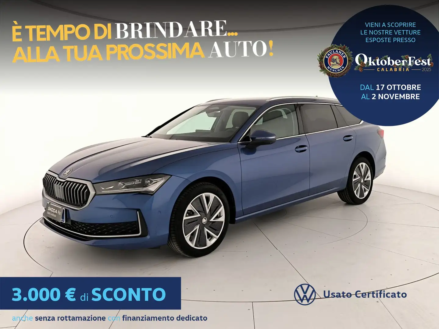 Skoda Superb wagon 2.0 tdi style 150cv dsg Blu/Azzurro - 1