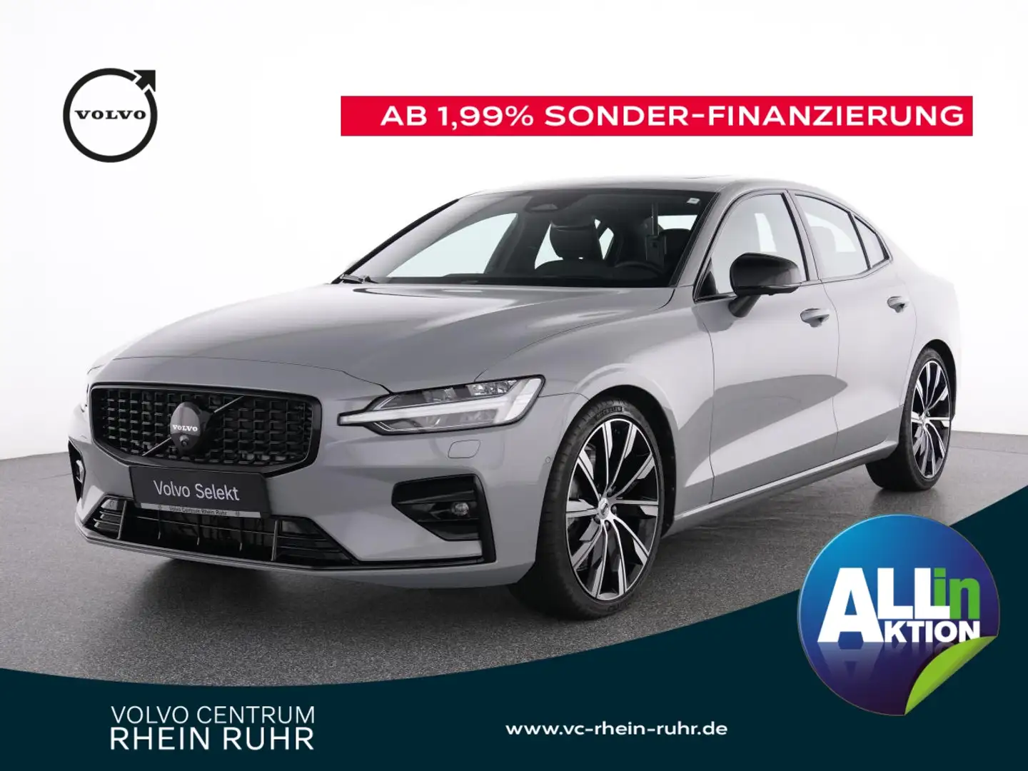 Volvo S60 B5 AWD  UltimateDark+AHK+20"+360°KAM+STANDHZ Gris - 1