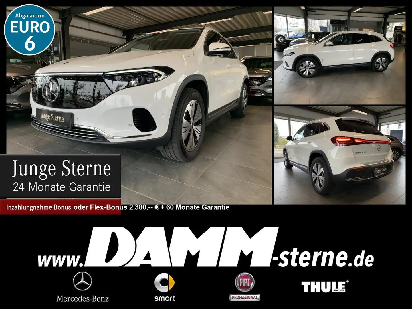 Mercedes-Benz EQA 300 EQA 300 4M Progressive Adv./AHK/MEMORY/WDG/+Flex Weiß - 1