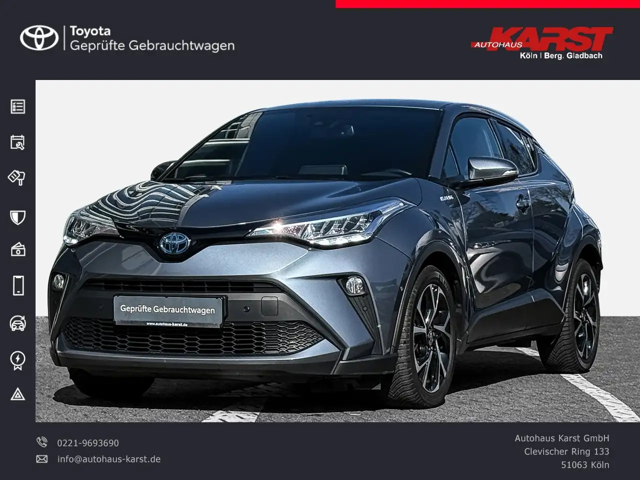 Toyota C-HR - 1.8 l Hybrid 4x2 Team D PDC v+h Kamera — миниатюра 1