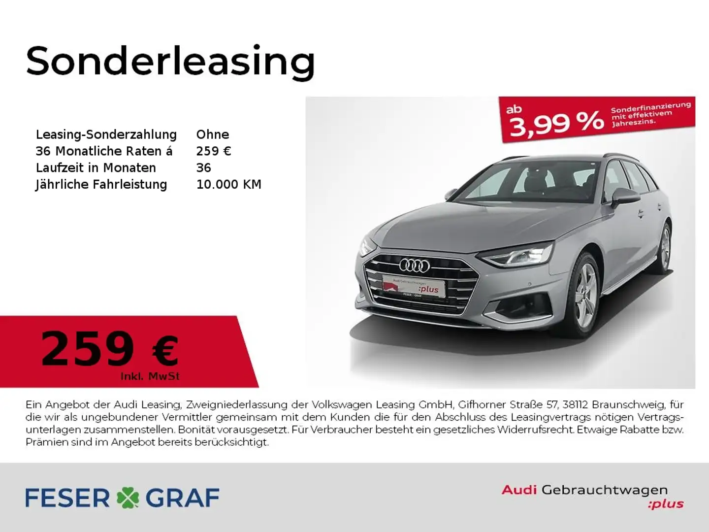 Audi A4 Avant Advanced 35 TFSI S tronic V-Cockp./Navi Zilver - 1