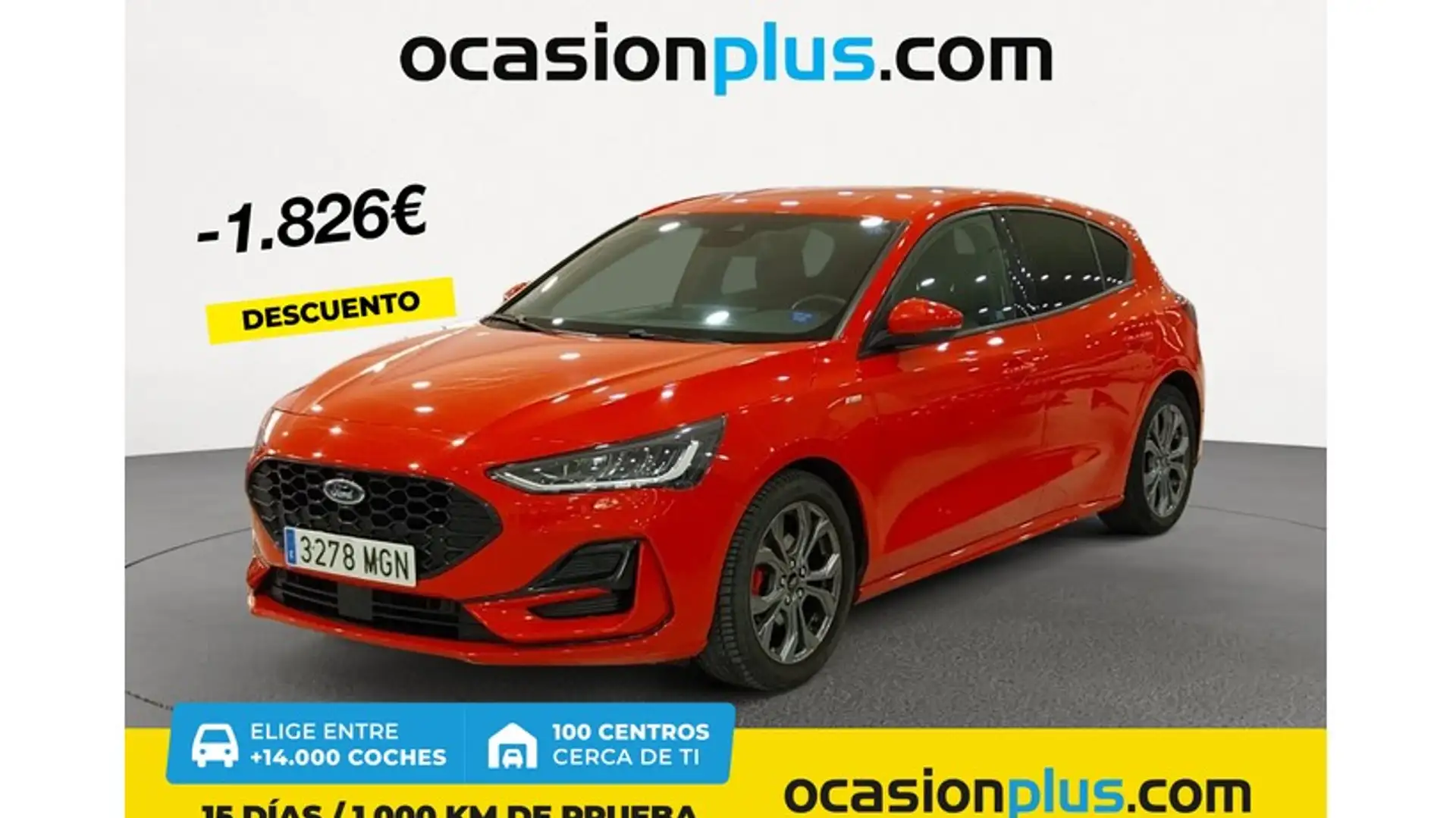 Ford Focus 1.0 Ecoboost MHEV ST-Line 125 Rood - 1