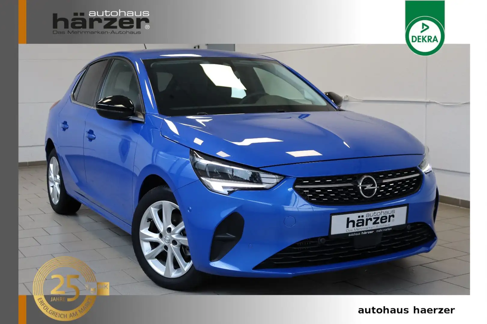 Opel Corsa F Elegance 1.2T *LED*PDC*RFK*SHZ*CarPlay* Blauw - 1