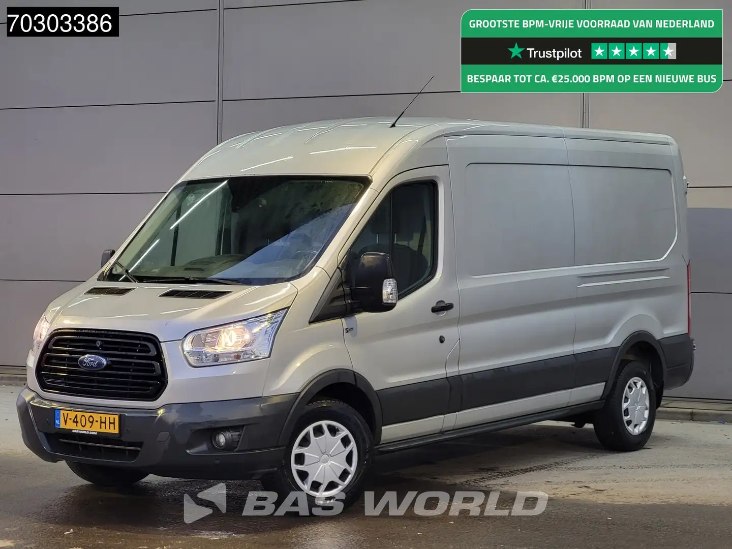 Ford Transit 170pk Automaat L3H2 Trekhaak ACC Navi Airco Cruise Zilver - 1