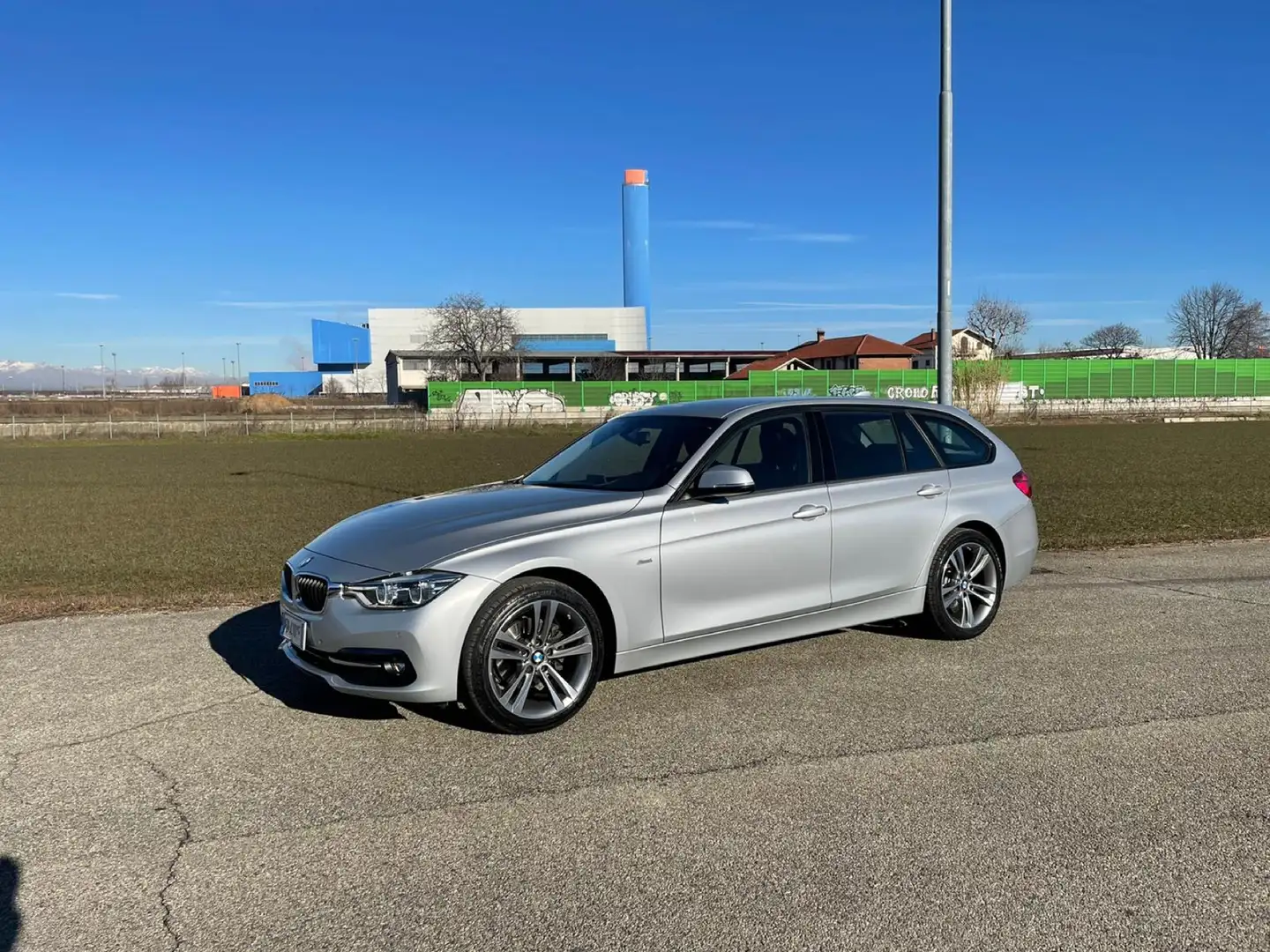 BMW 316 316d Touring Sport Xdrive Argento - 2