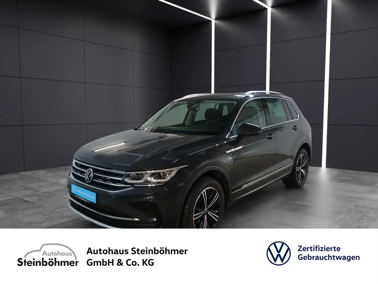 Volkswagen Tiguan Elegance 2.0TDI DSG 4M Navi AHK Sideassist Grigio - 1
