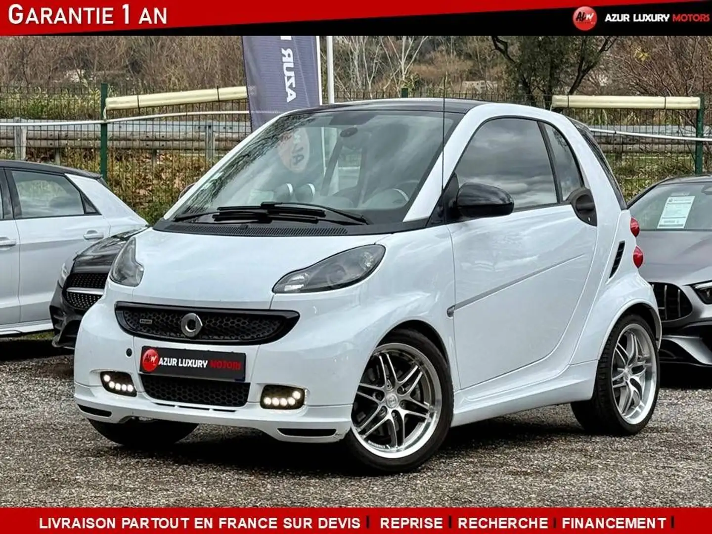 smart forTwo II 102ch Turbo Xclusive Softouch Blanc - 1